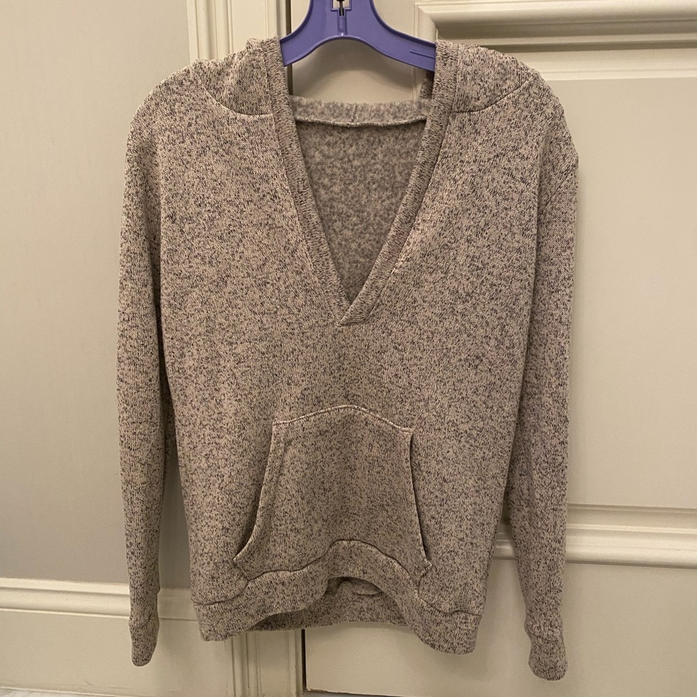 V neck hoodie